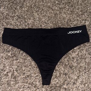 Jockey Black Seamless Thong